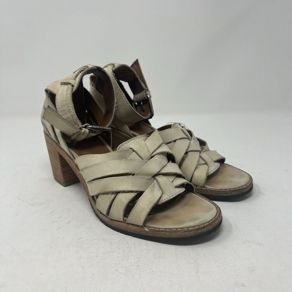 Frye women’s sandals‎ leather ankle strap Heeled size 6 M